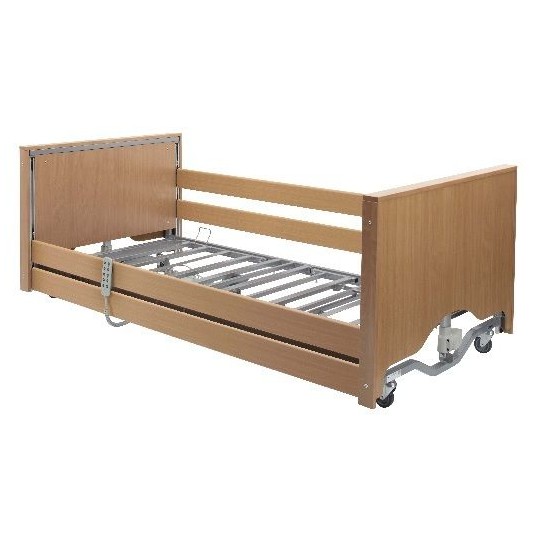 Casa Elite Low Profiling Bed w/ Wooden Rails Health and Care